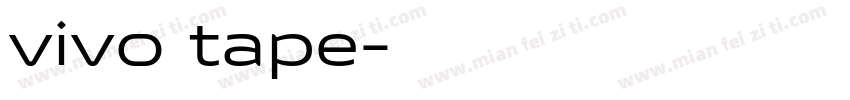 vivo tape字体转换